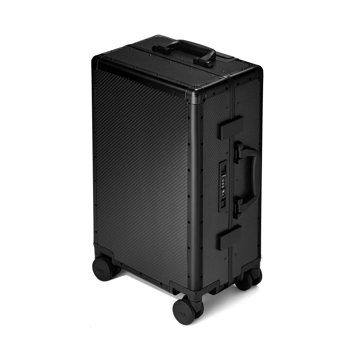 High-quality black carbon suitcase for frequent flyers