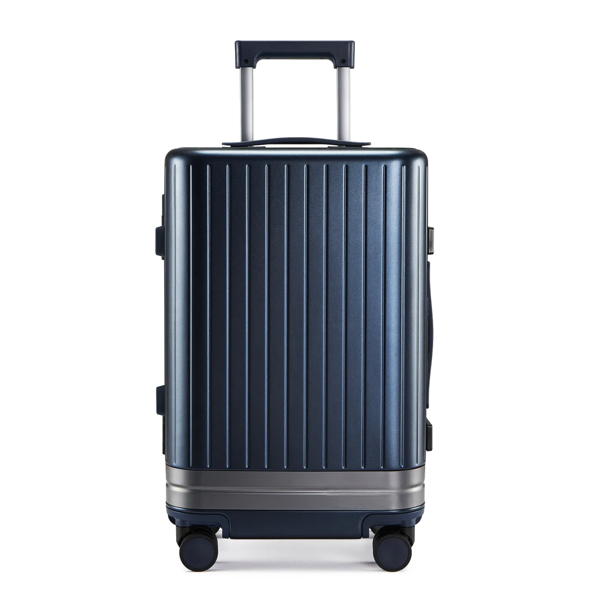 Durable Eos polycarbonate suitcase blue with a modern design