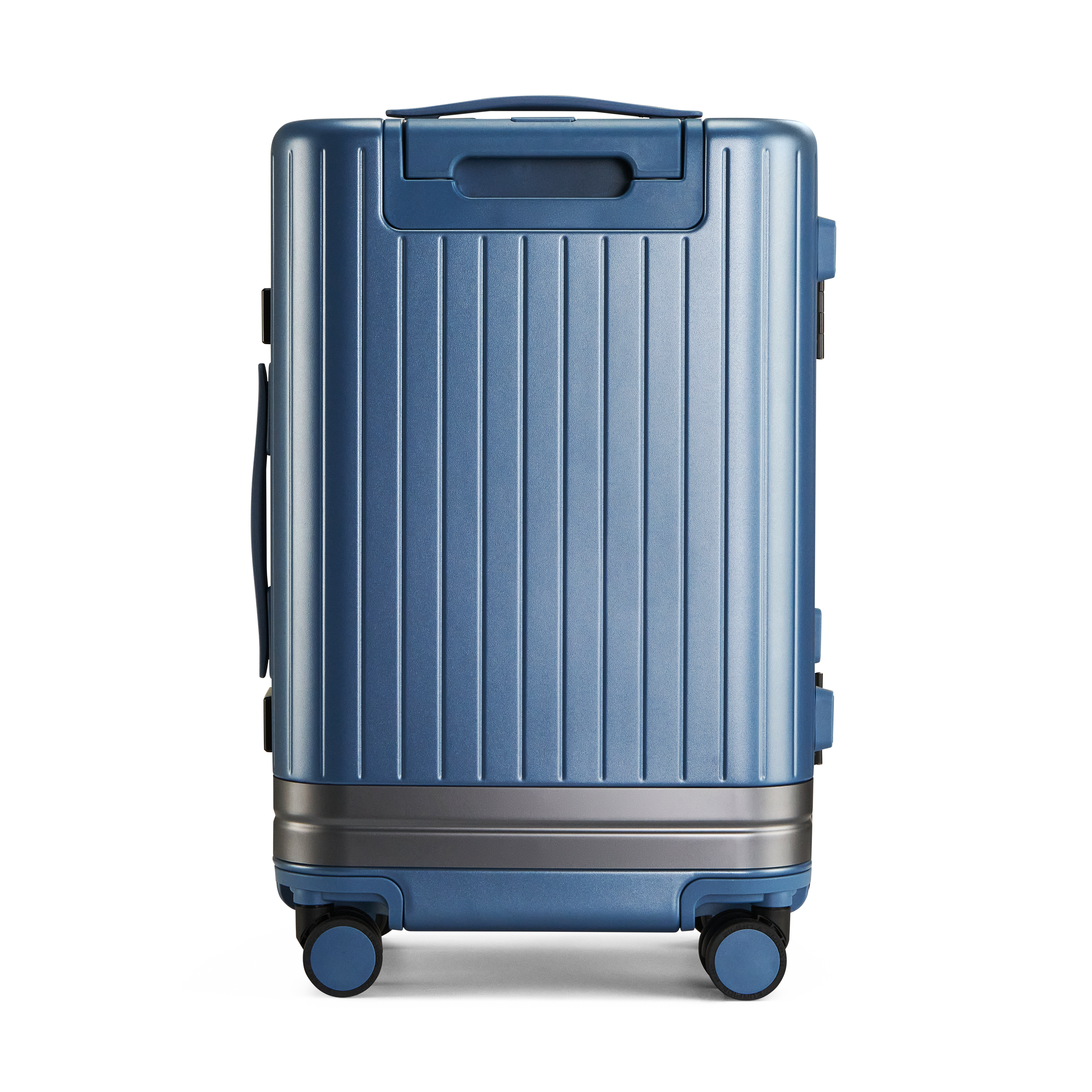Lightweight Eos polycarbonate suitcase blue for frequent trips