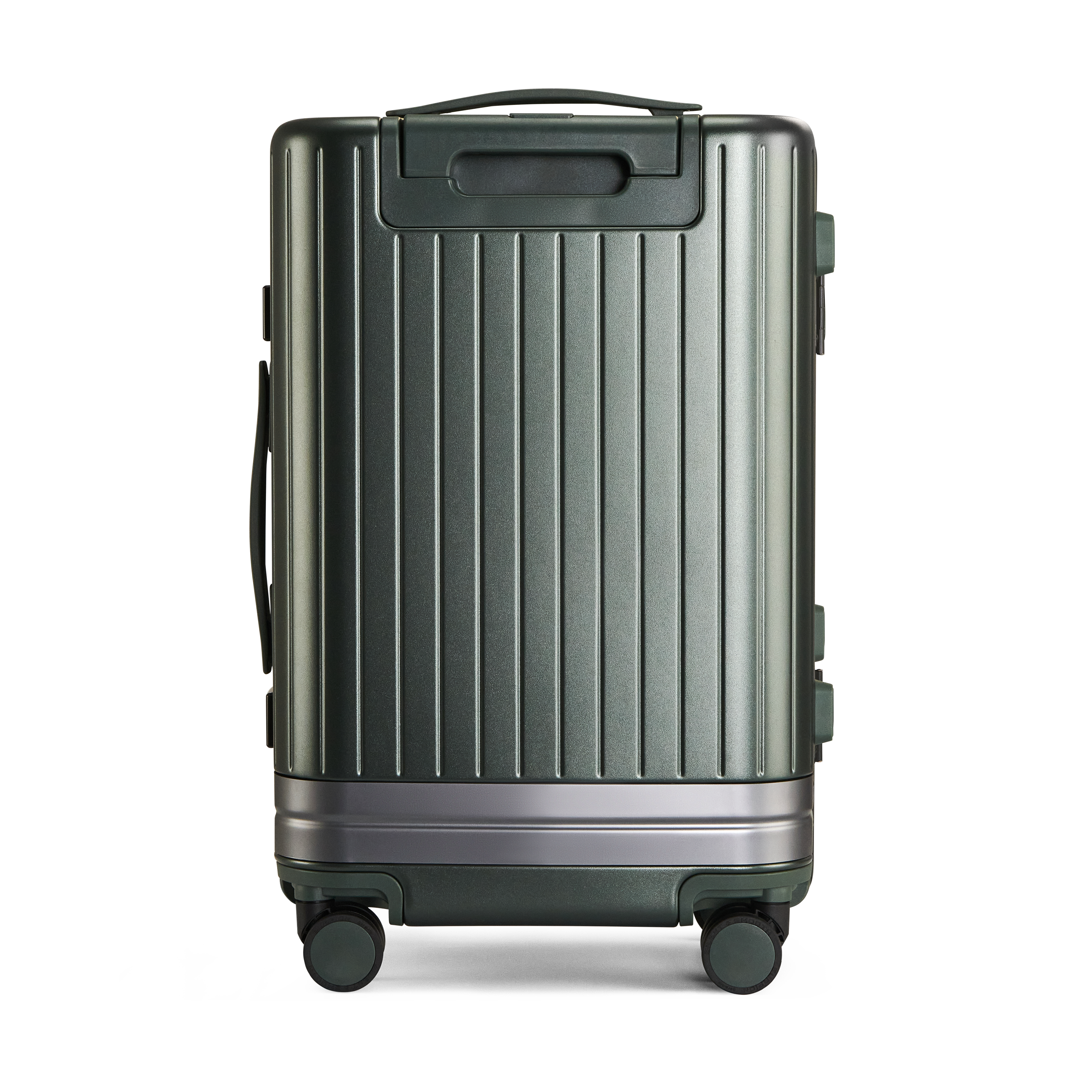 Lightweight Eos polycarbonate suitcase green for frequent trips